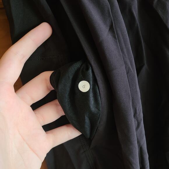 Lululemon Rollin With My Omies Jogger Pant Black Size 6 Elastic Waist Cuffed - Picture 4 of 6